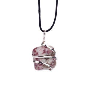 Lepidolite Necklace for Stress Relief & Mood Balancing